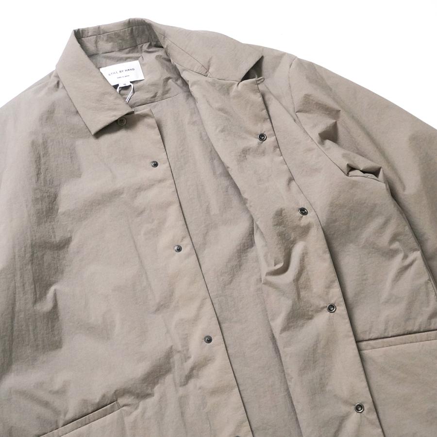 STILL BY HAND スティルバイハンド / BL01254 - GREIGE シンサレートパデッド シャツブルゾン | STILL BY HAND | 05