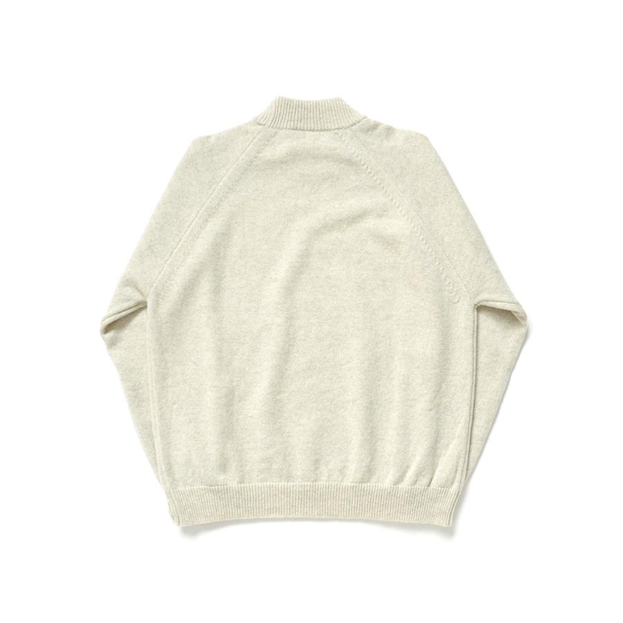 STILL BY HAND スティルバイハンド / KN05254 - MELANGE OATMEAL ミックスカラー ハイネックプルオーバー | STILL BY HAND | 01