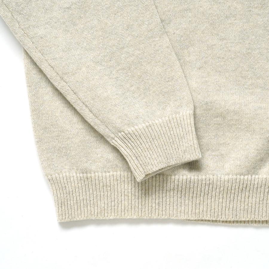 STILL BY HAND スティルバイハンド / KN05254 - MELANGE OATMEAL ミックスカラー ハイネックプルオーバー | STILL BY HAND | 03
