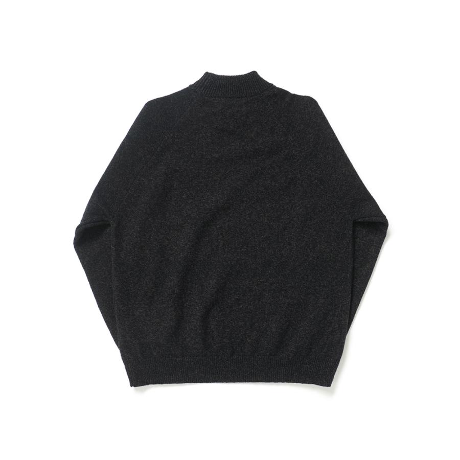 STILL BY HAND スティルバイハンド / KN05254 - MELANGE NAVY ミックスカラー ハイネックプルオーバー | STILL BY HAND | 01