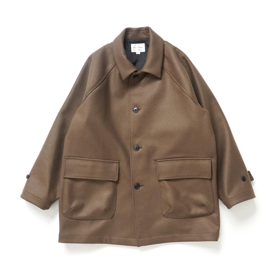 STILL BY HAND スティルバイハンド / CO03254 - BROWN スーパー110 メルトンハーフコート | STILL BY HAND