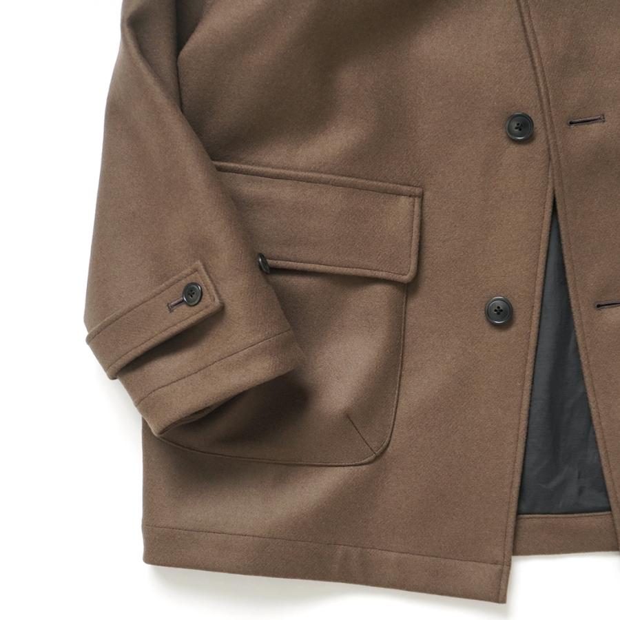 STILL BY HAND スティルバイハンド / CO03254 - BROWN スーパー110 メルトンハーフコート | STILL BY HAND | 04