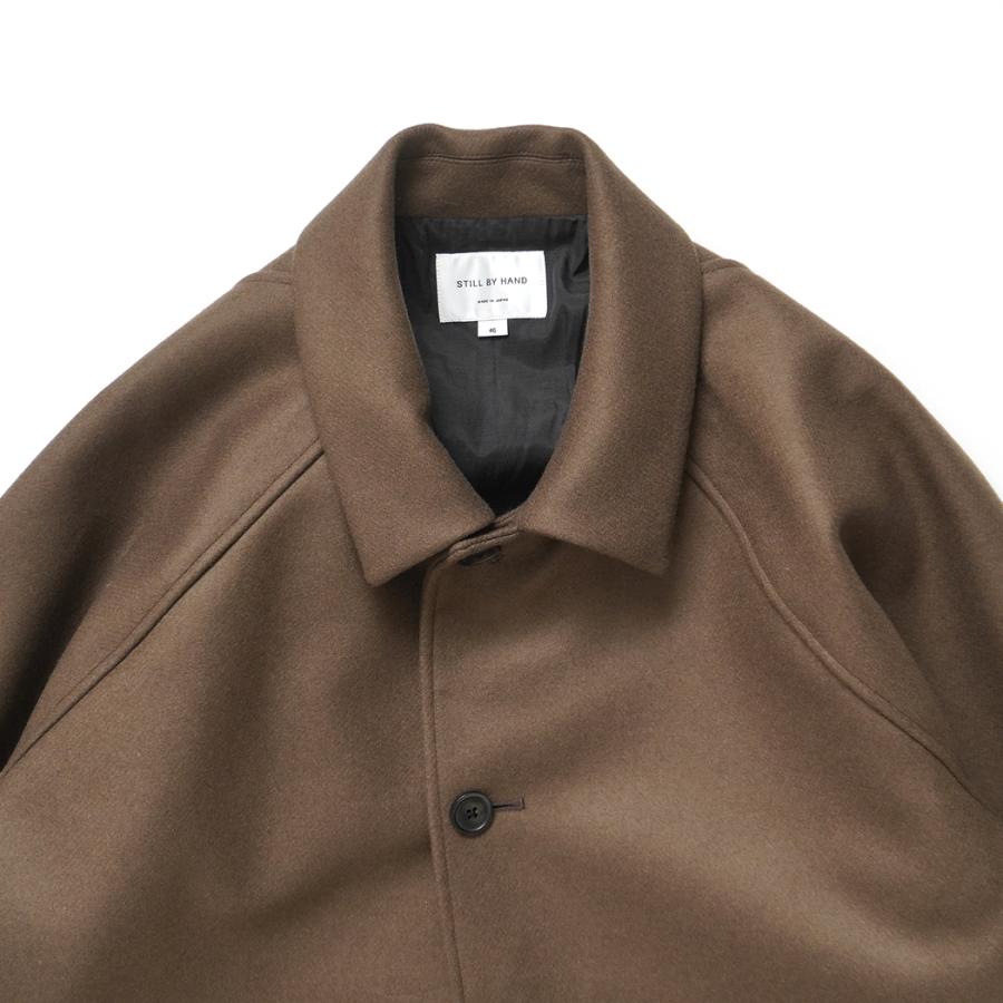 STILL BY HAND スティルバイハンド / CO03254 - BROWN スーパー110 メルトンハーフコート | STILL BY HAND | 02