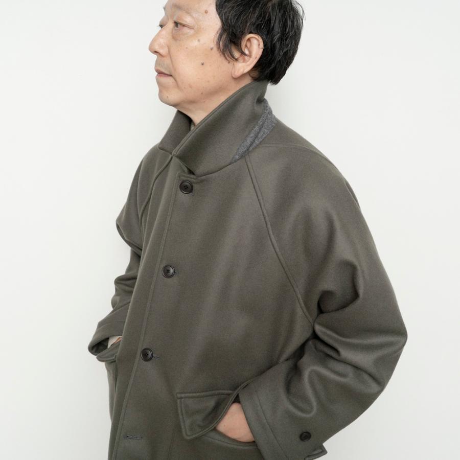 STILL BY HAND スティルバイハンド / CO03254 - SAGE スーパー110 メルトンハーフコート | STILL BY HAND | 09