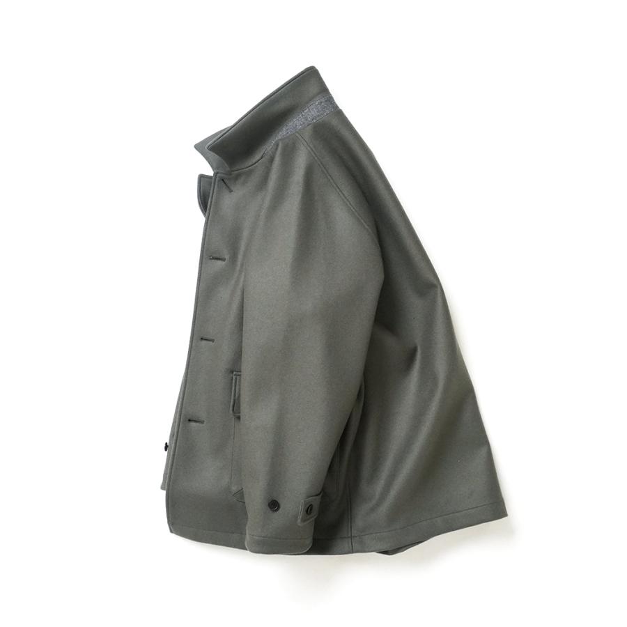 STILL BY HAND スティルバイハンド / CO03254 - BLACK スーパー110 メルトンハーフコート | STILL BY HAND | 02