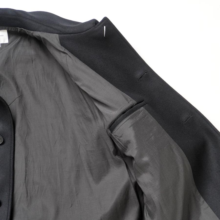 STILL BY HAND スティルバイハンド / CO03254 - BLACK スーパー110 メルトンハーフコート | STILL BY HAND | 06