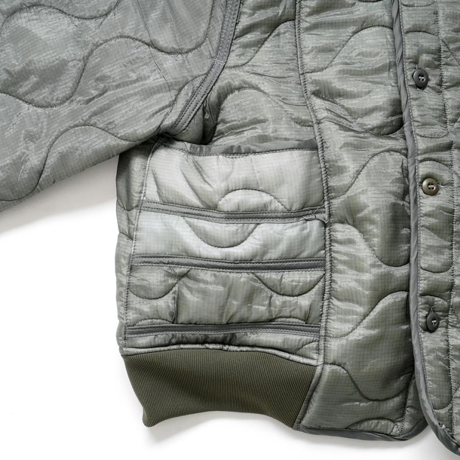 oddment / QUILTING MA-1 - Olive キルティングライナー リメイクノーカラーブルゾン |  | 04