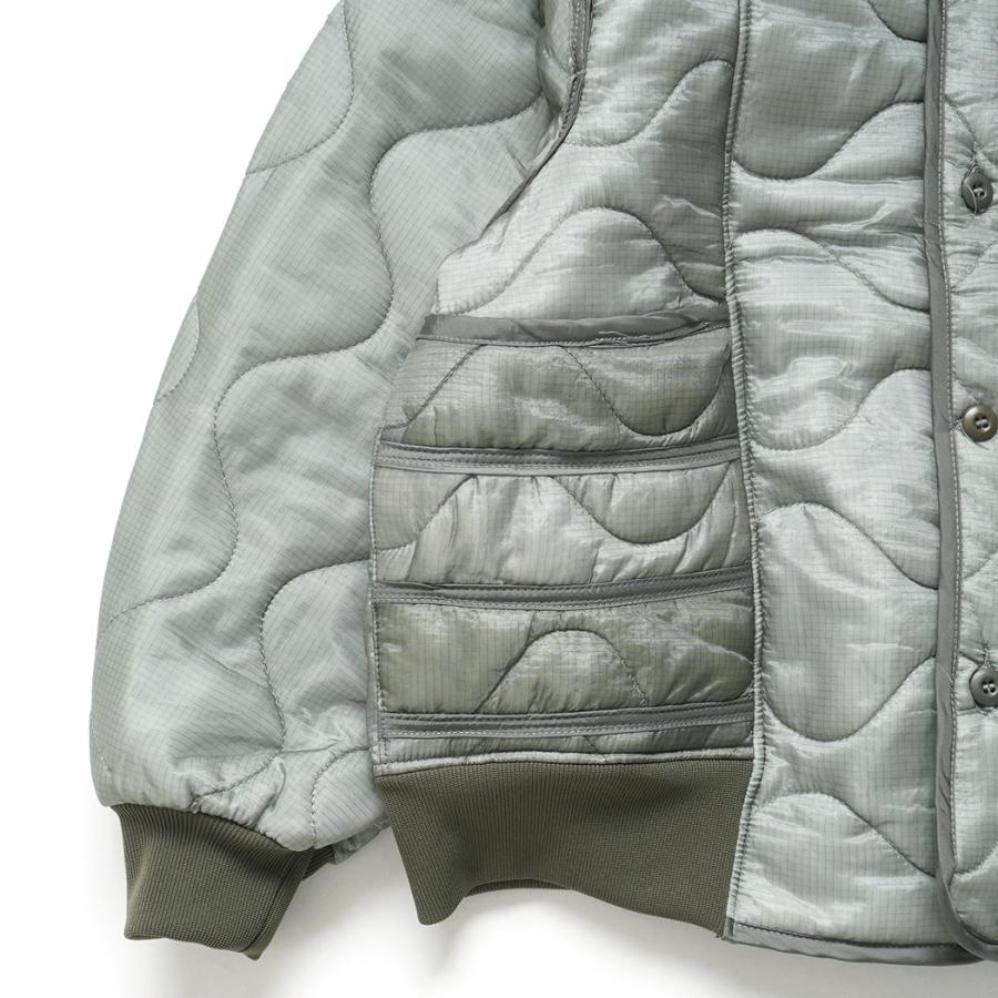 oddment / QUILTING MA-1 - Sage キルティングライナー リメイクノーカラーブルゾン |  | 03