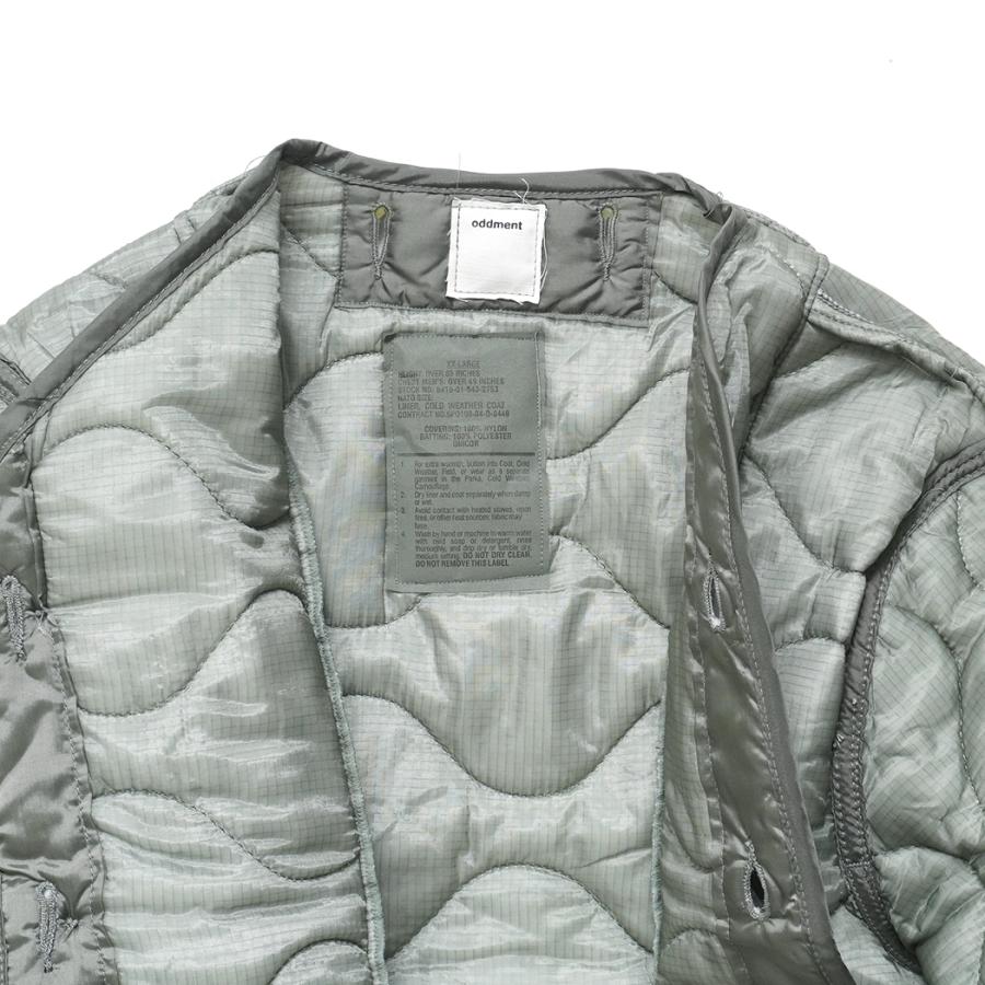 oddment / QUILTING MA-1 - Sage キルティングライナー リメイクノーカラーブルゾン |  | 04