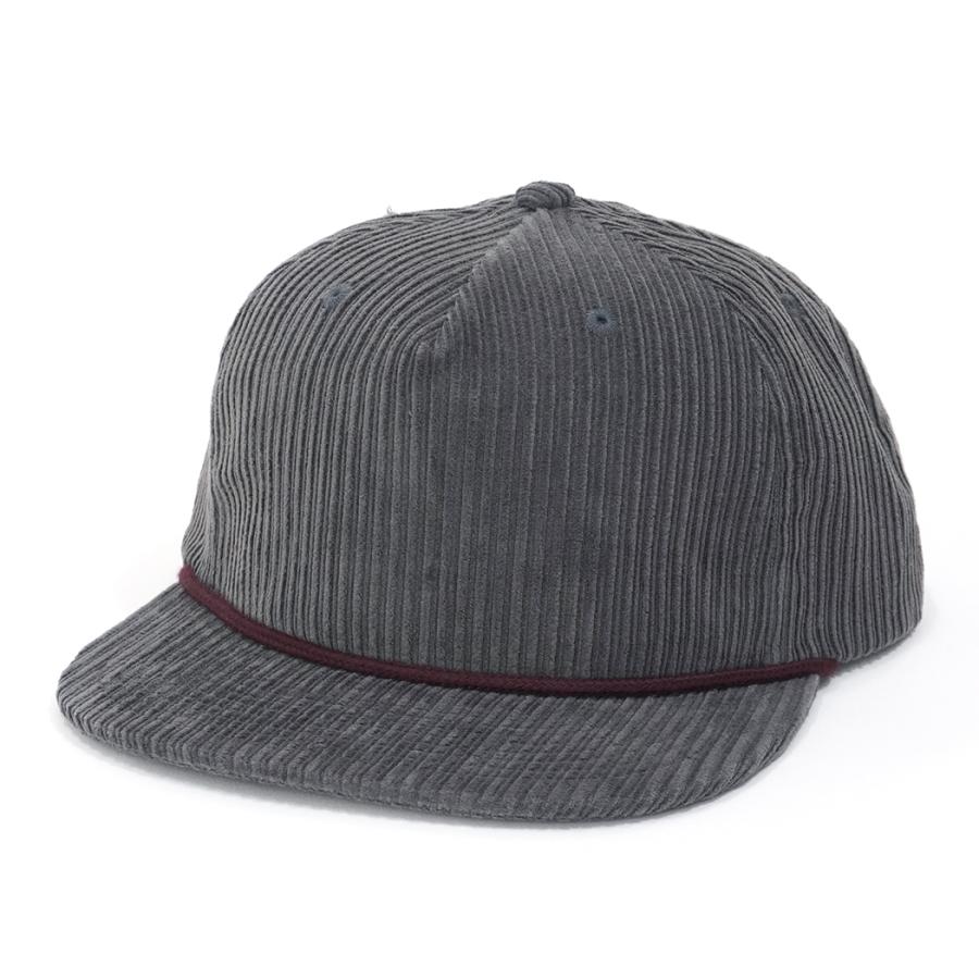 BLVNK / GRAMPS CORDUROY SNAPBACK - CHARCOAL/BURGUNDY コーデュロイキャップ BLVNK HEADWEAR ブランク ヘッドウェア | 