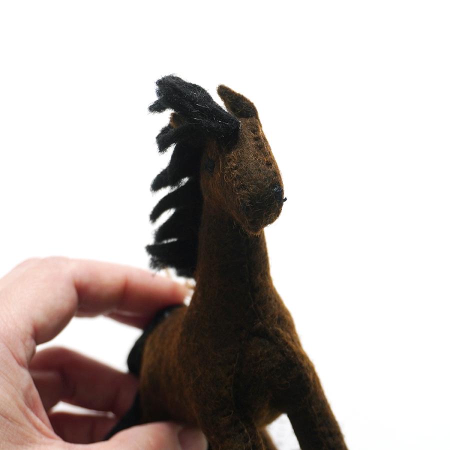 SILK ROAD BAZAAR / フェルト製オーナメント - Horse 馬 |  | 02
