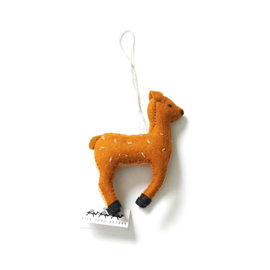 SILK ROAD BAZAAR / フェルト製オーナメント - Deer 鹿 |  | 01