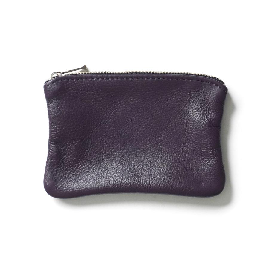MOONSHINE LEATHER COMPANY / 6-inch Zippered Pouch - Purple ムーンシャインレザーカンパニー ジッパー付きポーチ 6インチ パープル アメリカ製 Made in USA | 