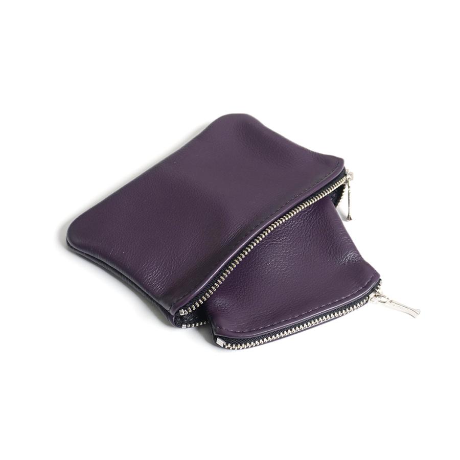 MOONSHINE LEATHER COMPANY / 6-inch Zippered Pouch - Red ムーンシャインレザーカンパニー ジッパー付きポーチ 6インチ レッド アメリカ製 Made in USA |  | 05