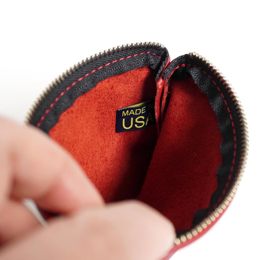 MOONSHINE LEATHER COMPANY / 5-inch Zippered Pouch - Gold ムーンシャインレザーカンパニー ジッパー付きポーチ 5インチ ゴールド イエロー アメリカ製 USA |  | 06