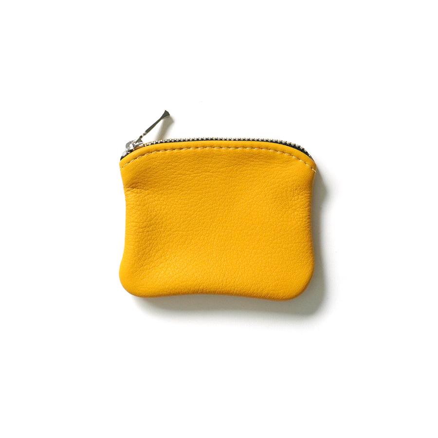 MOONSHINE LEATHER COMPANY / 4-inch Zippered Pouch - Gold ムーンシャインレザーカンパニー ジッパー付きポーチ 4インチ ゴールド イエロー アメリカ製 USA | 