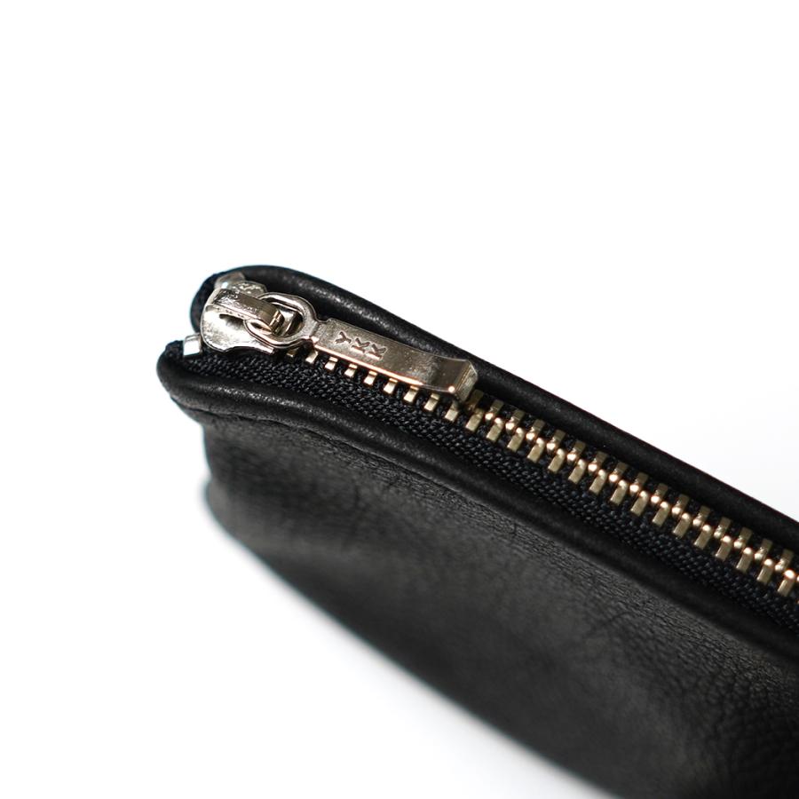 MOONSHINE LEATHER COMPANY / 4-inch Zippered Pouch - Gold ムーンシャインレザーカンパニー ジッパー付きポーチ 4インチ ゴールド イエロー アメリカ製 USA |  | 03