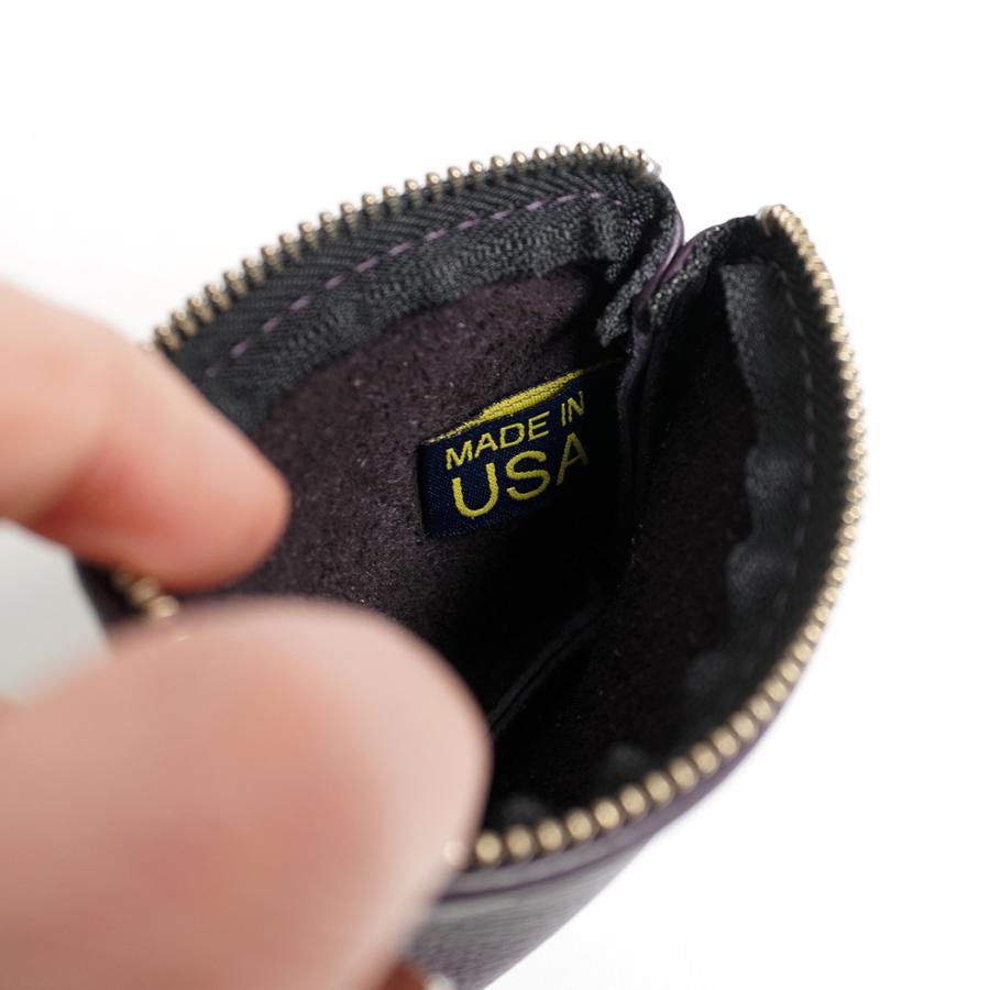 MOONSHINE LEATHER COMPANY / 4-inch Zippered Pouch - Gold ムーンシャインレザーカンパニー ジッパー付きポーチ 4インチ ゴールド イエロー アメリカ製 USA |  | 04