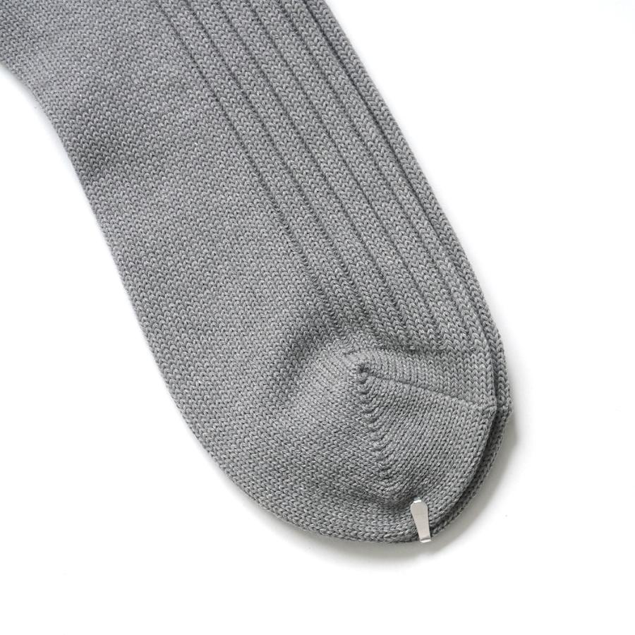 Trad Marks トラッドマークス / Old Rib Socks lite オールドリブソックスライト - Heather Grey ヘザーグレー |  | 02