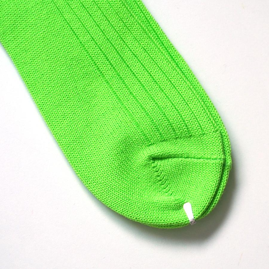 Trad Marks トラッドマークス / Old Rib Socks lite オールドリブソックスライト - Neon Green ネオングリーン |  | 02