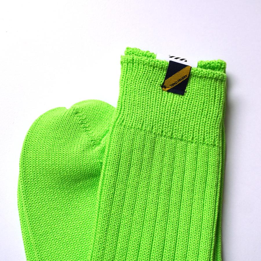 Trad Marks トラッドマークス / Old Rib Socks lite オールドリブソックスライト - Neon Green ネオングリーン |  | 01