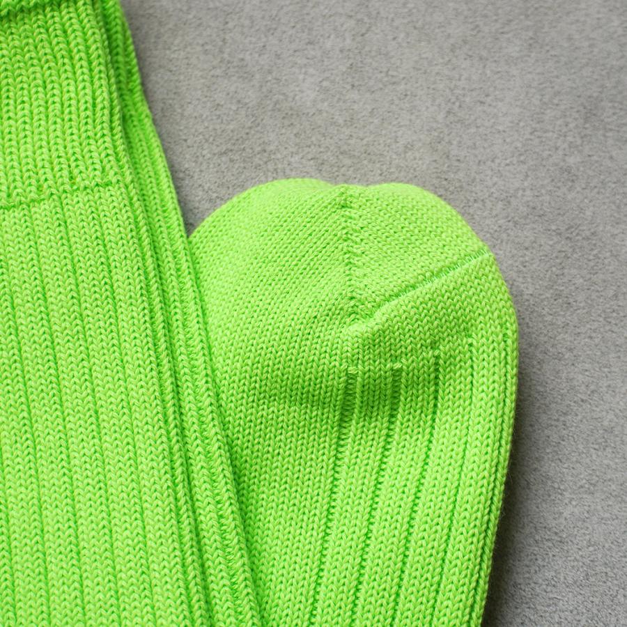 Trad Marks トラッドマークス / Old Rib Socks lite オールドリブソックスライト - Neon Green ネオングリーン |  | 03
