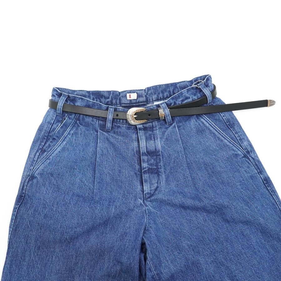 MOONSHINE LEATHER COMPANY / Del Rio 3/4-inch Leather Belt - Long Length ムーンシャインレザー ウエスタンベルト ブラック |  | 06