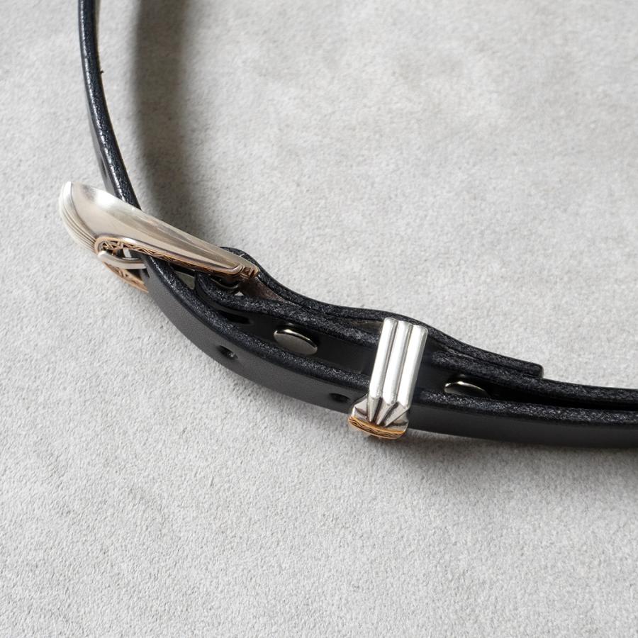 MOONSHINE LEATHER COMPANY / Del Rio 3/4-inch Leather Belt - Long Length ムーンシャインレザー ウエスタンベルト ブラック |  | 05
