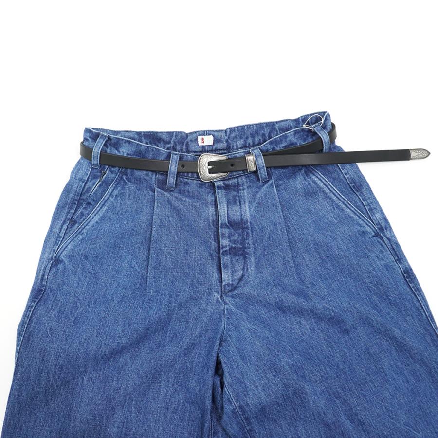 MOONSHINE LEATHER COMPANY / Odessa 3/4-inch Leather Belt - Long Length ムーンシャインレザー ウエスタンベルト ブラック |  | 06