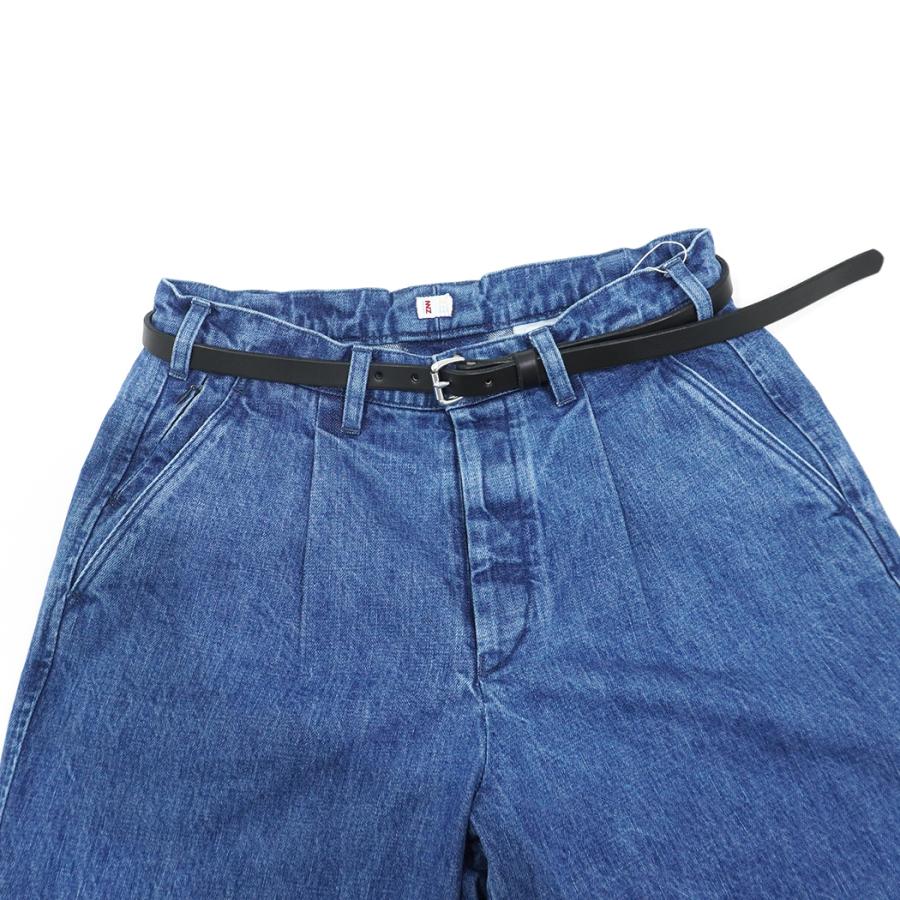 MOONSHINE LEATHER COMPANY / Roller Buckle 3/4-inch Leather Belt - Long Length ムーンシャインレザー ベルト ブラック |  | 06