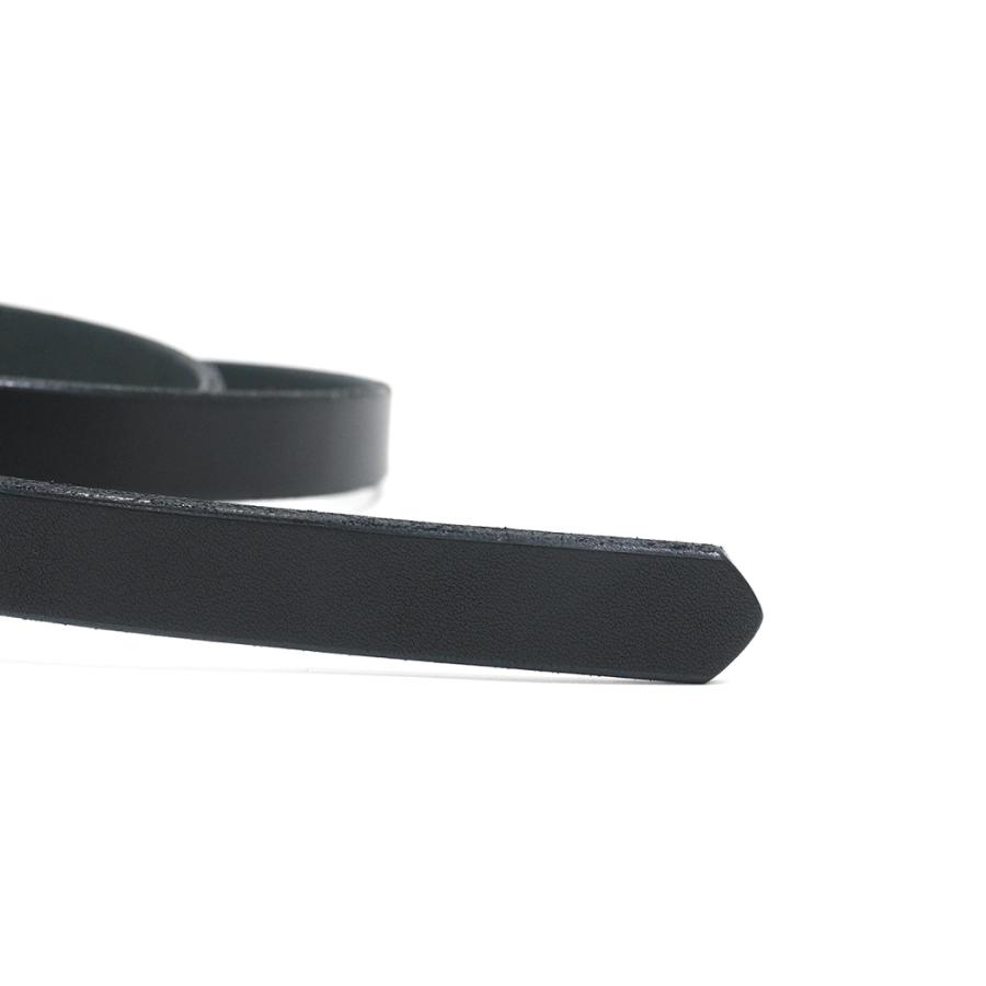 MOONSHINE LEATHER COMPANY / Roller Buckle 3/4-inch Leather Belt - Long Length ムーンシャインレザー ベルト ブラック |  | 04