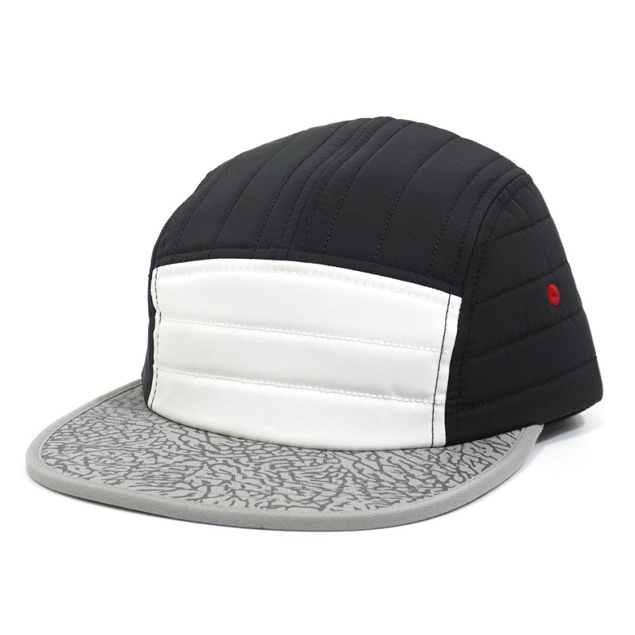 BLVNK / DAWN PATROL 5 PANEL - WHITE/BLACK/RHINO キルティングナイロン 5パネルキャップ | 