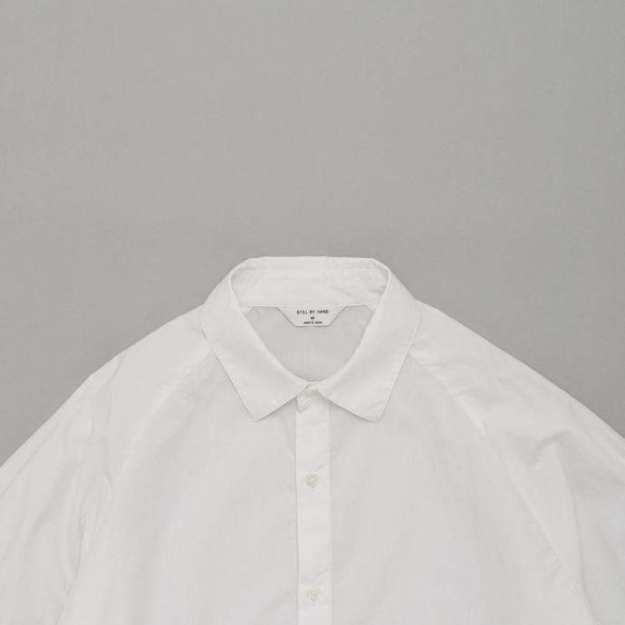 STILL BY HAND スティルバイハンド / SH02254 - WHITE ラグランスリーブシャツ | STILL BY HAND | 01