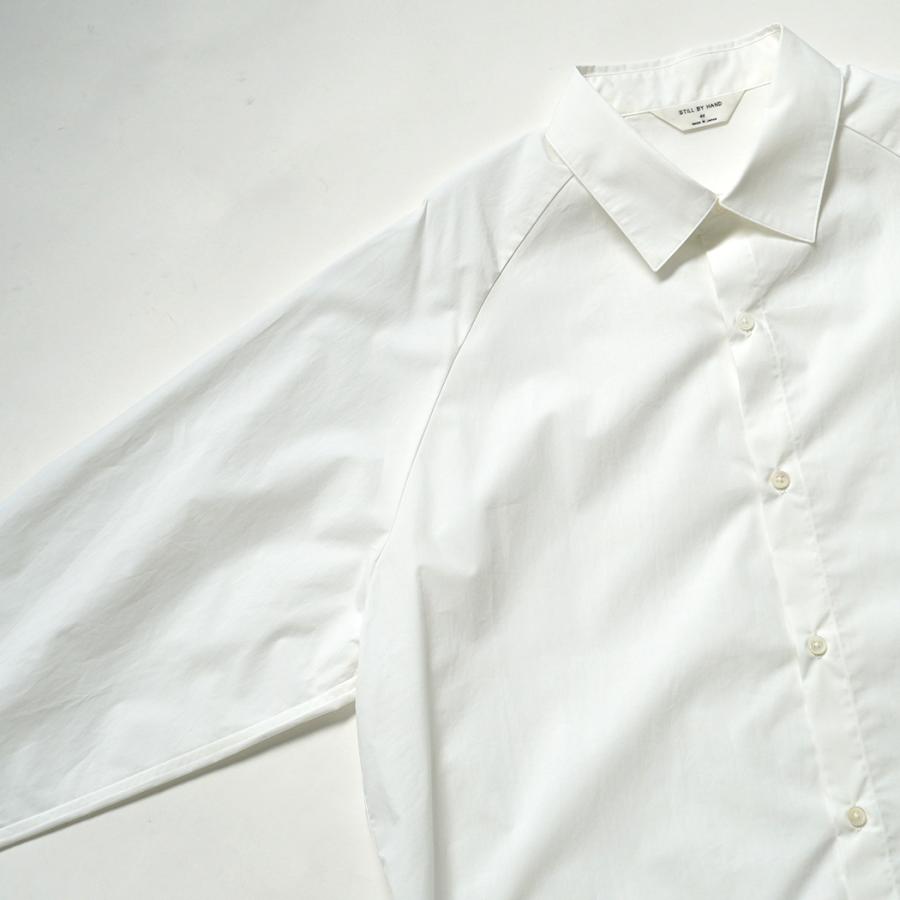 STILL BY HAND スティルバイハンド / SH02254 - WHITE ラグランスリーブシャツ | STILL BY HAND | 03
