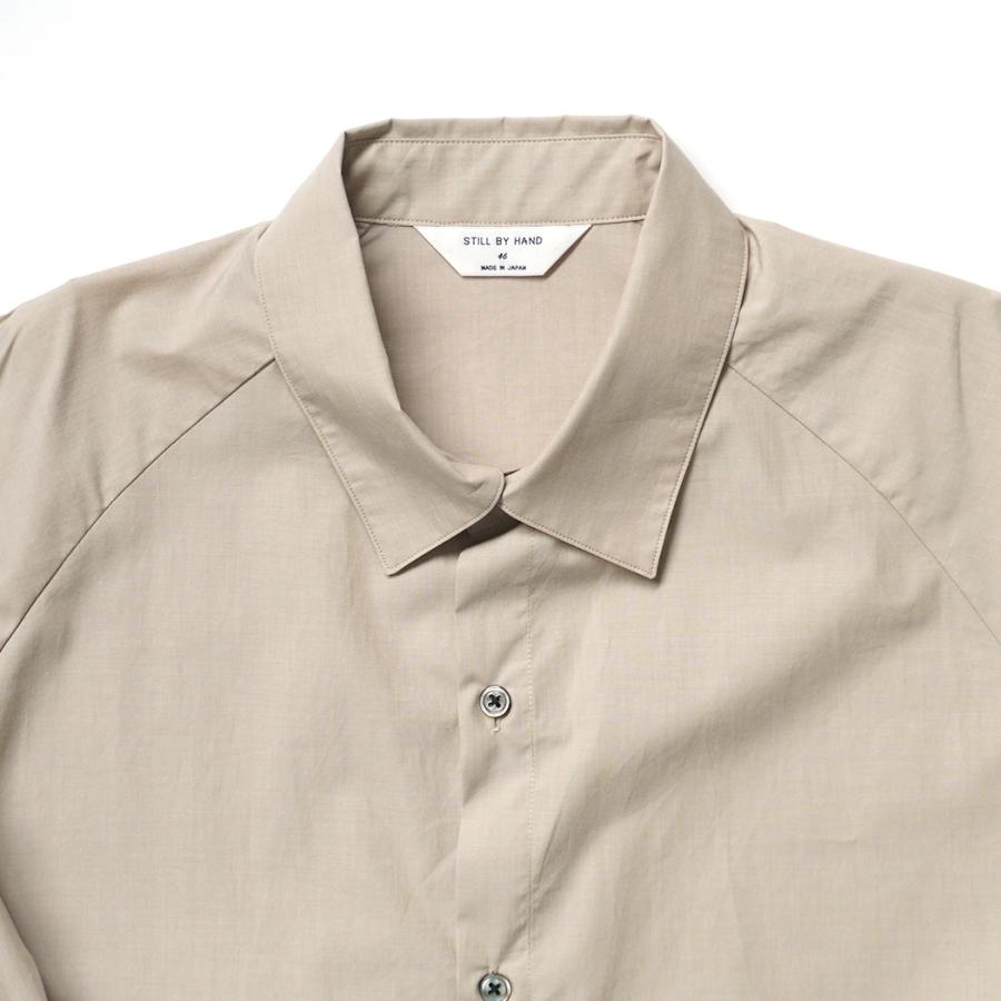 STILL BY HAND スティルバイハンド / SH02254 - BEIGE ラグランスリーブシャツ | STILL BY HAND | 02