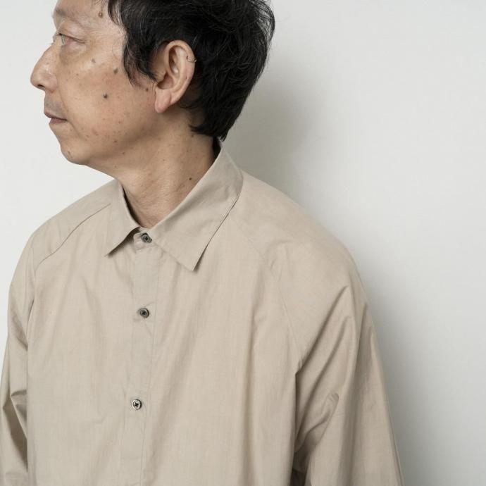 STILL BY HAND スティルバイハンド / SH02254 - BEIGE ラグランスリーブシャツ | STILL BY HAND | 05