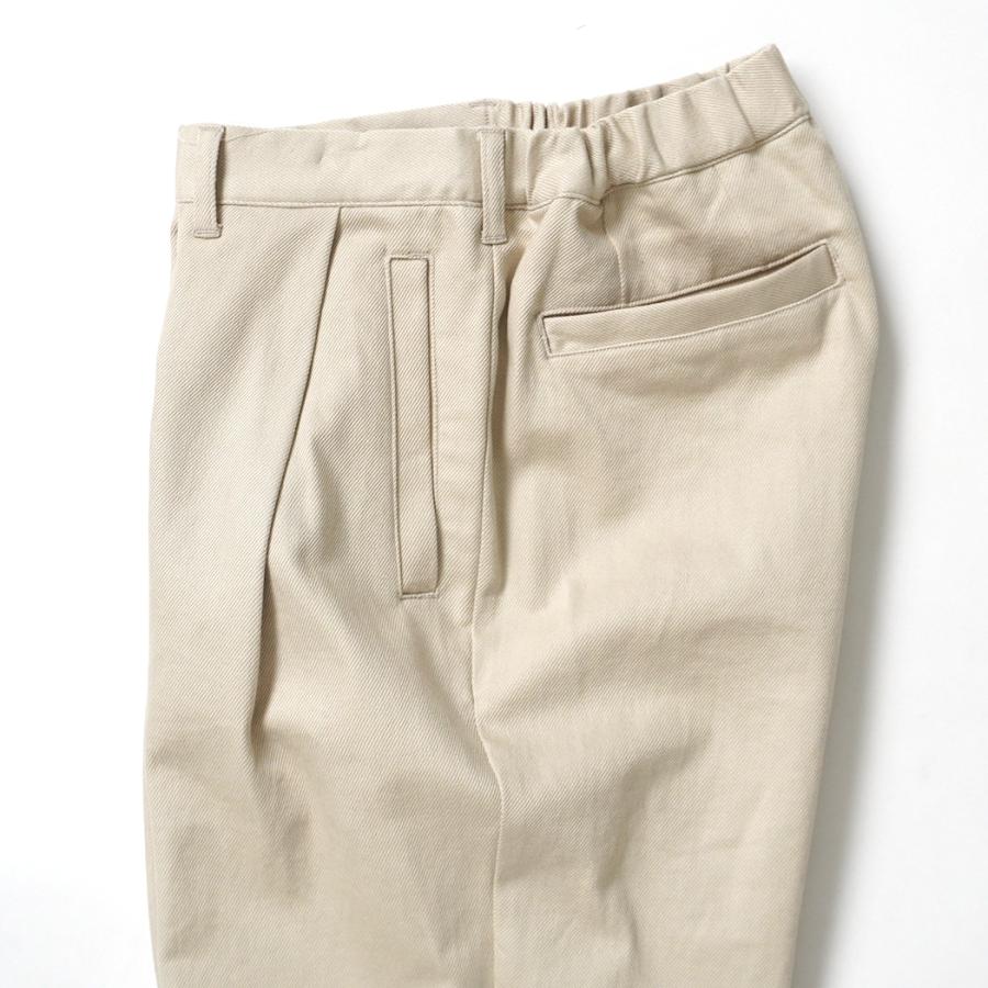 STILL BY HAND スティルバイハンド / PT07254 - LIGHT BEIGE ツイル テーパードパンツ | STILL BY HAND | 03