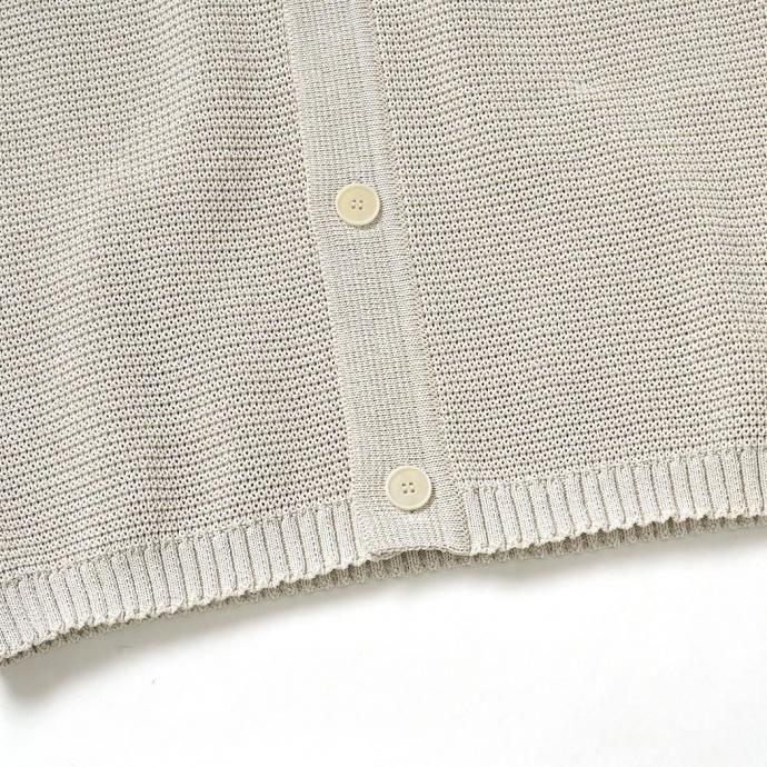 STILL BY HAND スティルバイハンド / KN01261 - TAUPE ペーパー混 ニットブルゾン Paper mixed knitted blouson | STILL BY HAND | 04