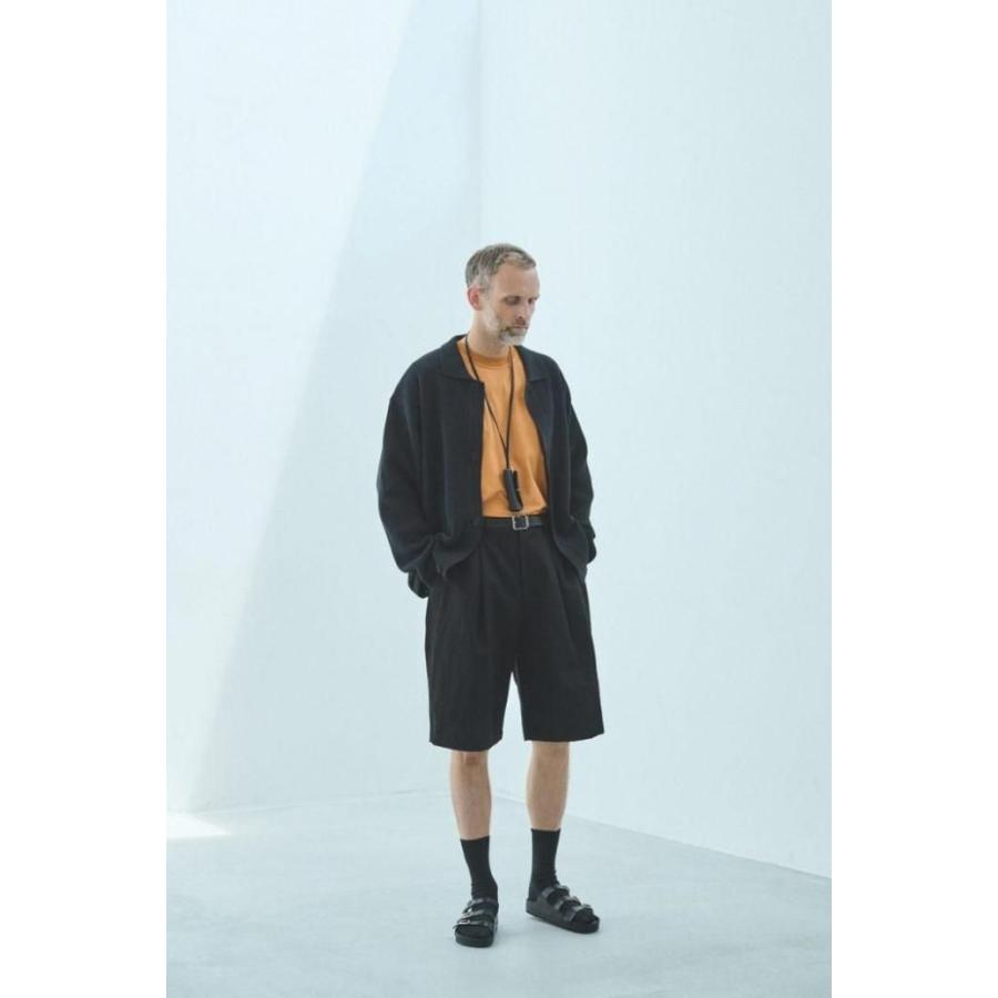 STILL BY HAND スティルバイハンド / KN01261 - BROWN CHARCOAL ペーパー混 ニットブルゾン Paper mixed knitted blouson | STILL BY HAND | 07