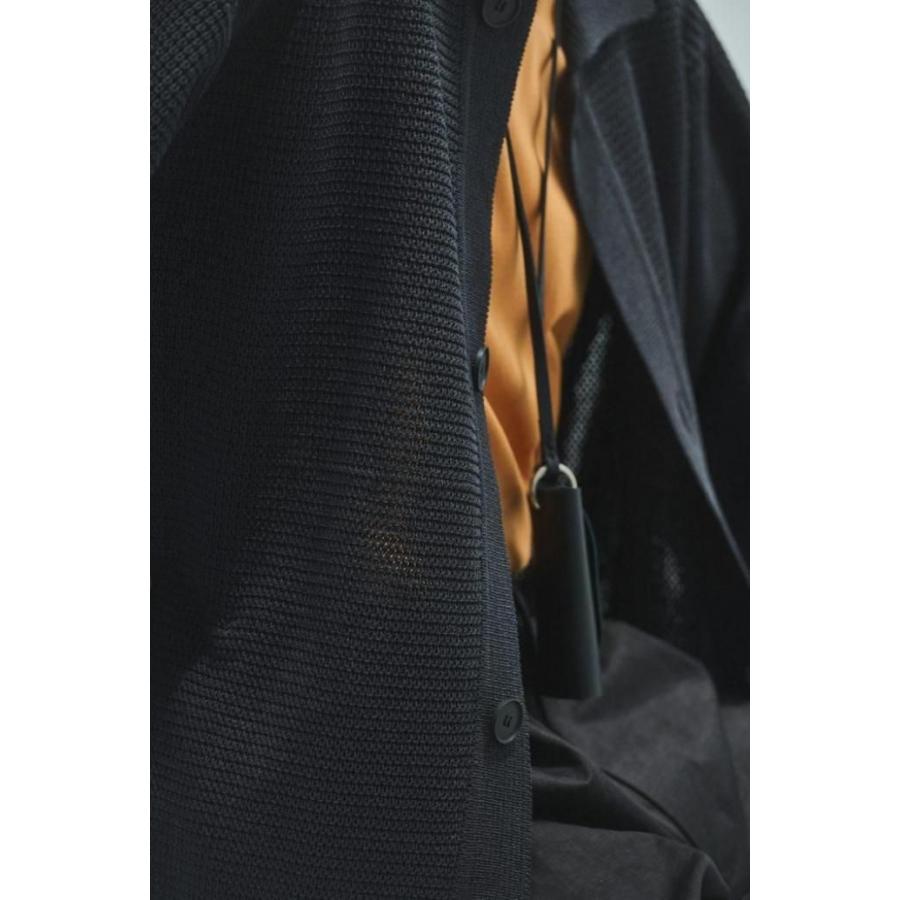 STILL BY HAND スティルバイハンド / KN01261 - BROWN CHARCOAL ペーパー混 ニットブルゾン Paper mixed knitted blouson | STILL BY HAND | 08