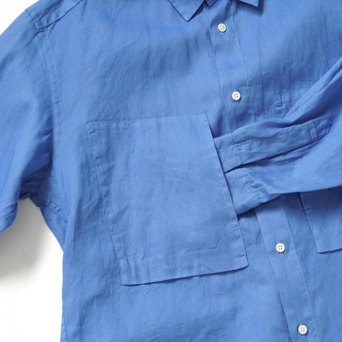 STILL BY HAND スティルバイハンド / SH05261 - SKY BLUE 製品染めオーバーシャツ Garment-dye over shirt | STILL BY HAND | 03