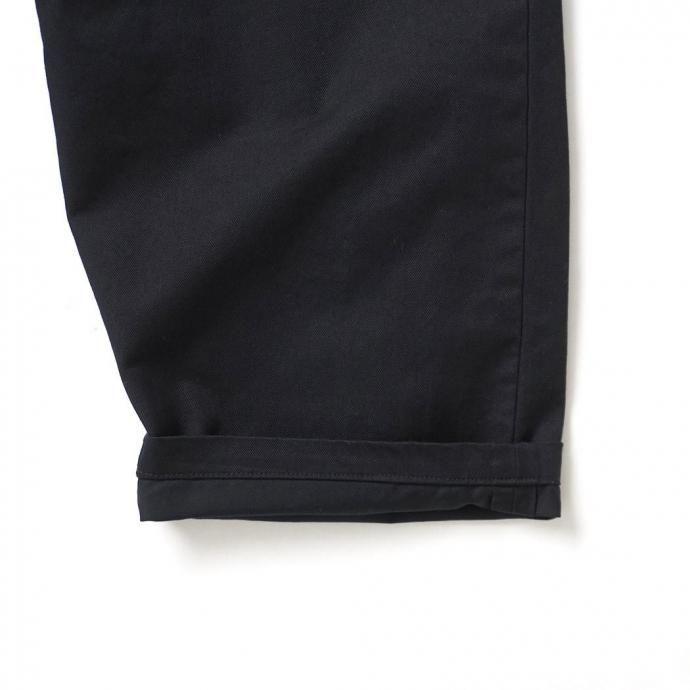 STILL BY HAND スティルバイハンド / PT02261 - BLACK NAVY ワンタック セルビッジチノ Selvedge 1 pleat pants | STILL BY HAND | 04
