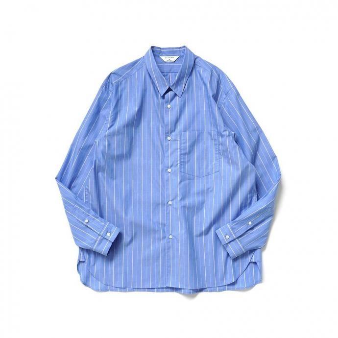 STILL BY HAND スティルバイハンド / SH00221 - BLUE STRIPE レギュラーカラーシャツ Regular collar shirt | STILL BY HAND