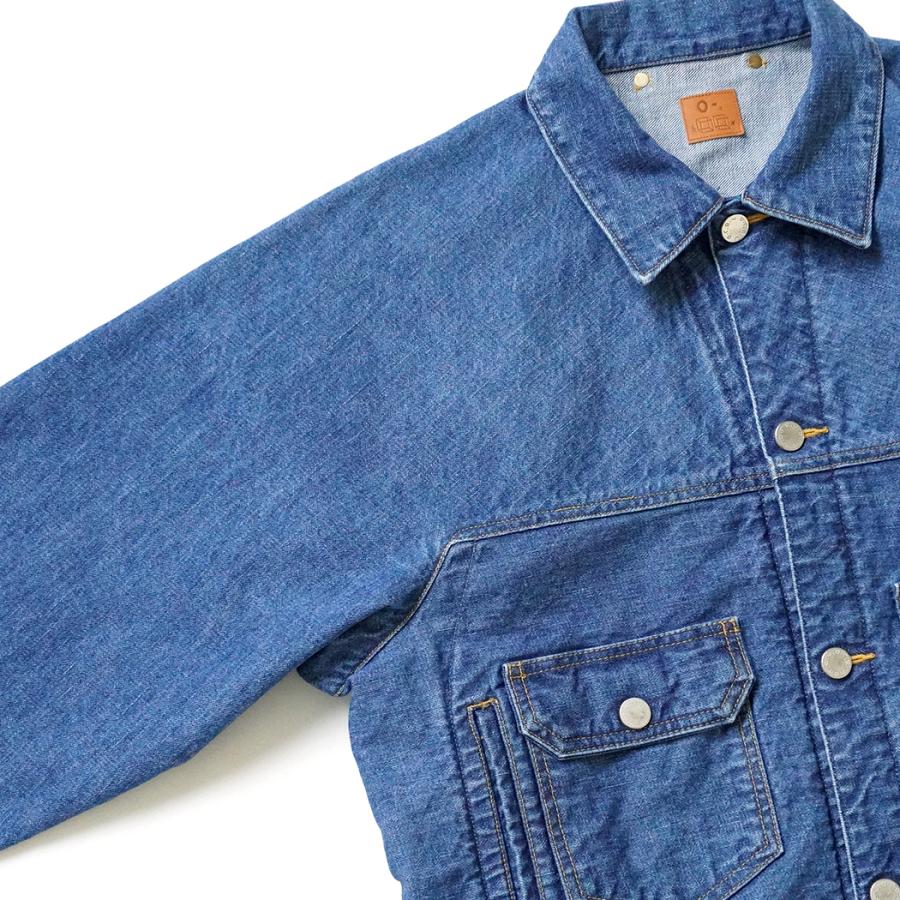 O- オー / XXT-JK -FB- Indigo Fade Bio O-14-F デニムトラッカージャケット | オー | 04