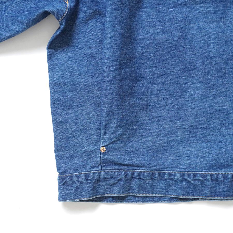 O- オー / XXT-JK -FB- Indigo Fade Bio O-14-F デニムトラッカージャケット | オー | 07