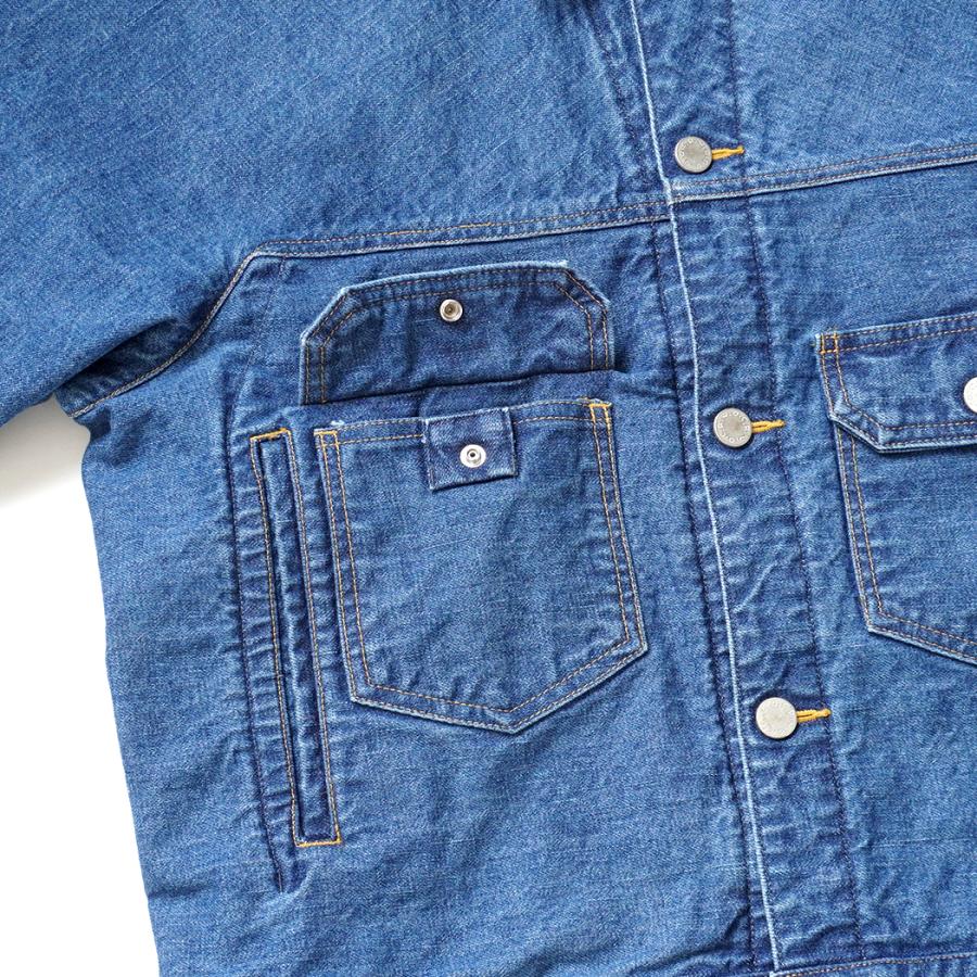 O- オー / XXT-JK -FB- Indigo Fade Bio O-14-F デニムトラッカージャケット | オー | 11