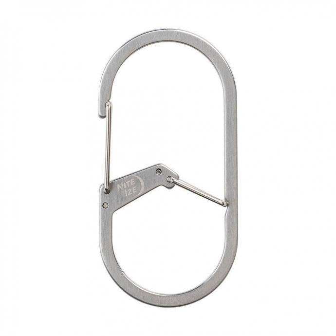 NITE IZE ナイトアイズ / Gカラビナー ステンレスシルバー #4 G-Series Dual Chamber Carabiner | NITE IZE | 02