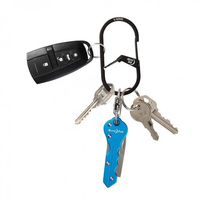 NITE IZE ナイトアイズ / Gカラビナー ステンレスシルバー #4 G-Series Dual Chamber Carabiner | NITE IZE | 05