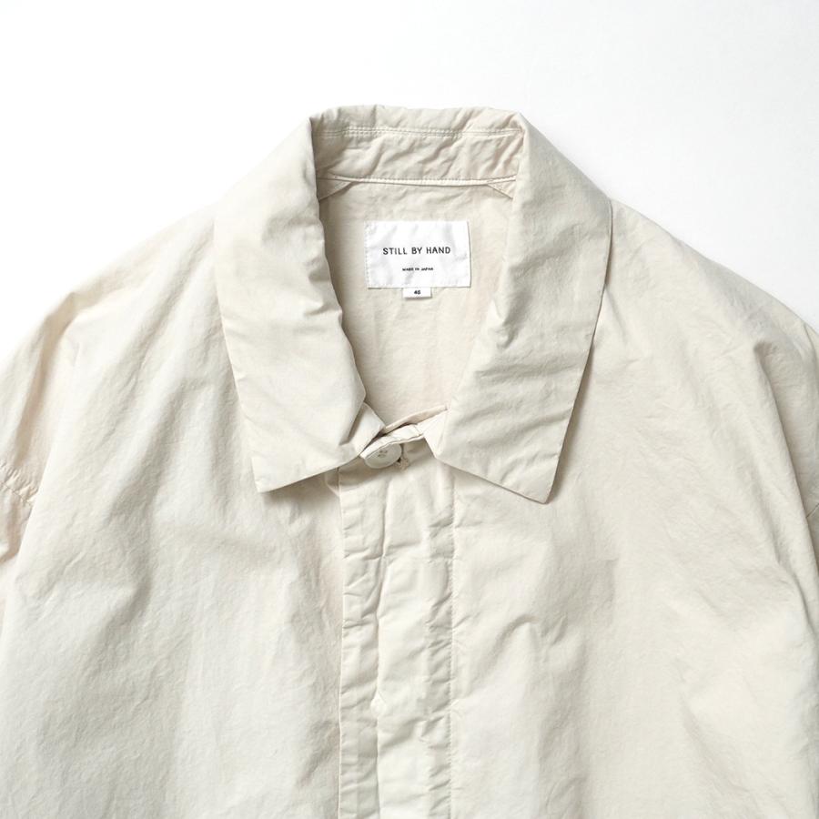 STILL BY HAND スティルバイハンド / CO04261 - ECRU 製品染め ハーフコート Garment-dye half coat | STILL BY HAND | 03