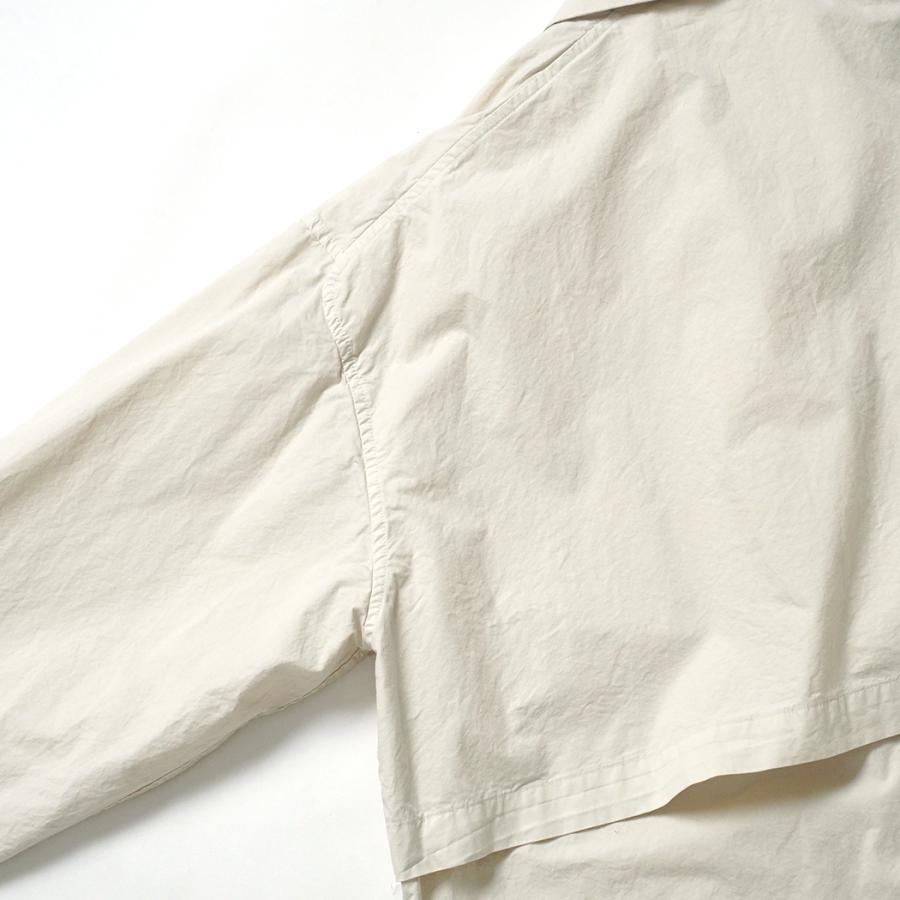 STILL BY HAND スティルバイハンド / CO04261 - ECRU 製品染め ハーフコート Garment-dye half coat | STILL BY HAND | 06